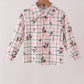 Red Holly Button Down Shirt