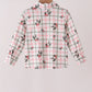 Red Holly Button Down Shirt