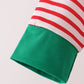 Red Nutcracker Embroidery Stripe Pants Set