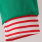 Red Nutcracker Embroidery Stripe Pants Set