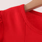 Red Reindeer French Knot Dress