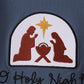 Blue Nativity Embroidery Pants Set
