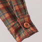 Brown Nativity Embroidery Button Down Shirt