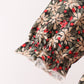 Red Floral Smocked Ruffle Dress