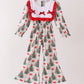 Red Velvet Ruffle jumpsuit