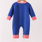 Blue Fire Truck Applique Romper