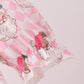 Pink Santa French Knot Ruffle Dress