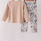 Hunting Deer Embroidery Pants Set
