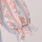 Pink Floral Puppy Embroidery Bow Bubble