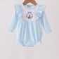 Blue Castle Embroidery Ruffle Bubble