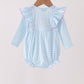 Blue Castle Embroidery Ruffle Bubble