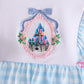 Blue Castle Embroidery Ruffle Bloomer Set
