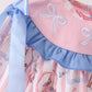 Pink Character Bow Embroidery Bloomer Set