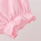 Pink Character Bow Embroidery Bloomer Set