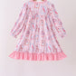 Pink Character Ruffle Bamboo Dress