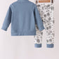 Blue Farm Pants Set