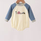 Navy&yellow farm embroidery bubble