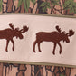 Camouflage Moose Embroidery Top