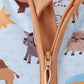 Blue Nativity Zip Bamboo Romper
