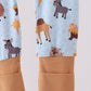Blue Nativity Zip Bamboo Romper