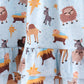 Blue Nativity Ruffle Bamboo Dress