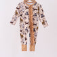 Oh Holy Night Ruffle Zip Bamboo Romper