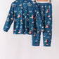 Navy Nativity Bamboo Pajama Set