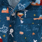 Navy Nativity Bamboo Pajama Set