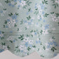 Sage floral cross embroidery ruffle shorts set