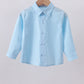 Blue button down shirt