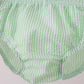 Red stripe watermelon embroidery seersucker bloomer set
