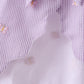 Purple seersucker butterfly embroidery shorts set