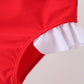 Red star embroidery ruffle 2pc swimsuit