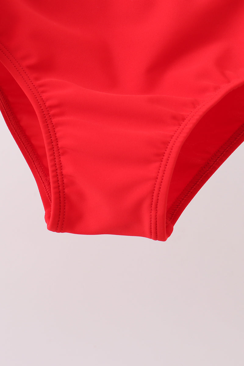 Red 2pc mom&me swimsuit