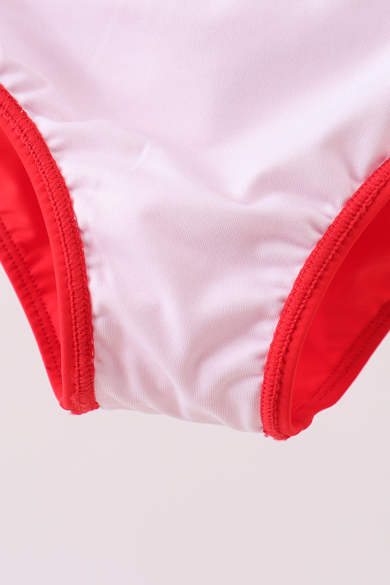 Red 2pc mom&me swimsuit