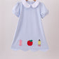 Blue School Applique Dress