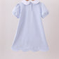 Blue School Applique Dress
