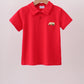 Red School Bus Pocket Polo Shirt
