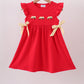 Red School bus Bow Dress