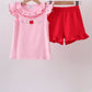 Pink Apple Embroidery Set