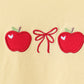 Yellow Apple Embroidery Skorts Set