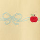Yellow Apple Embroidery Scalloped Set