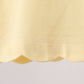 Yellow Apple Embroidery Scalloped Set