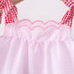 Pink Apple Gingham Set
