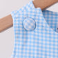 Blue Apple Smocked Bubble