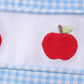 Blue Apple Smocked Bubble