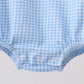 Blue Apple Smocked Bubble