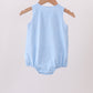 Blue Apple Smocked Bubble