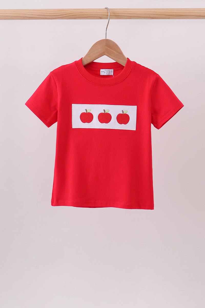 Red Apple Applique Top