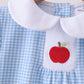 Blue Apple Smocked Bloomer Set